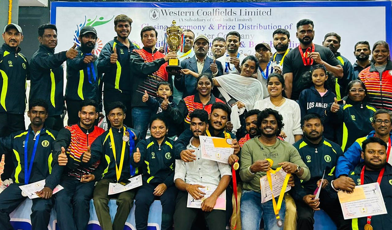 SCCL team emerge runner-up at CIL tournament, earns rich haul of medals