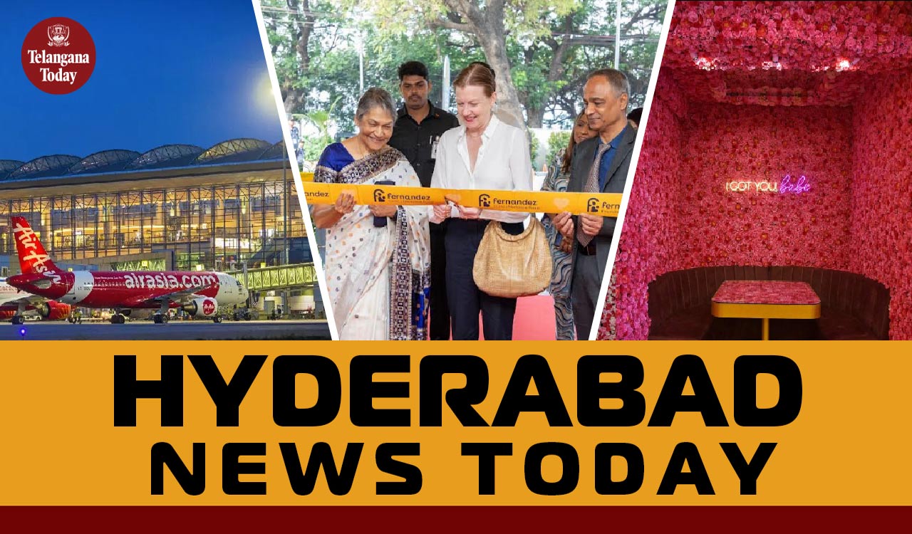 Hyderabad News Today: La Vie En Rose Floral Cafe, Rajiv Gandhi Airport Record, Fernandez Hospitals