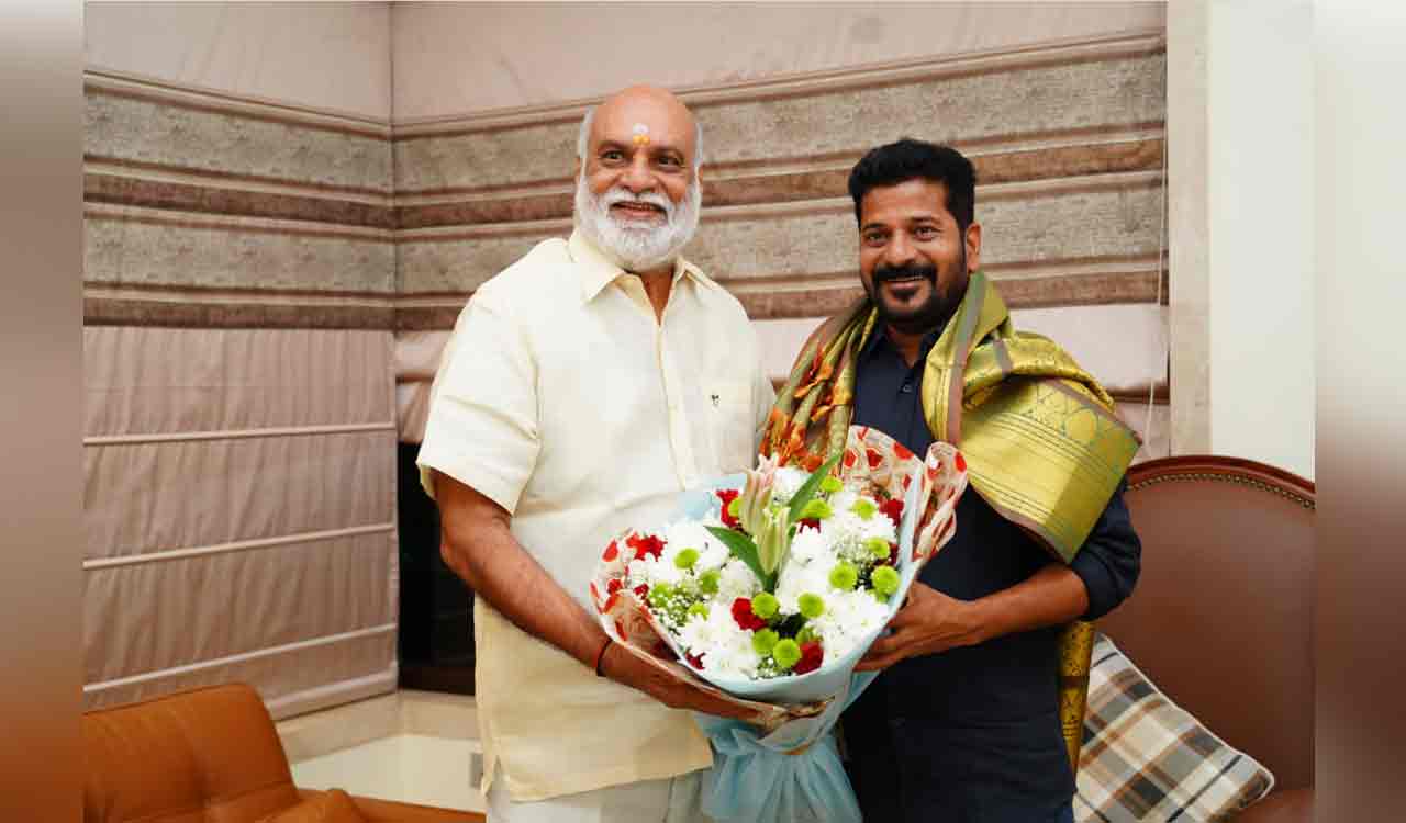 Director K Raghavendra Rao meets CM Revanth Reddy