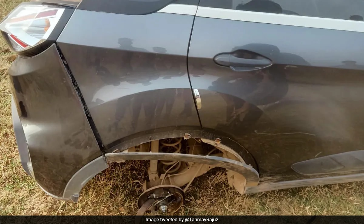 Man Claims Tata Nexon Skidded Off Road After Tyre Detached, Company Reacts