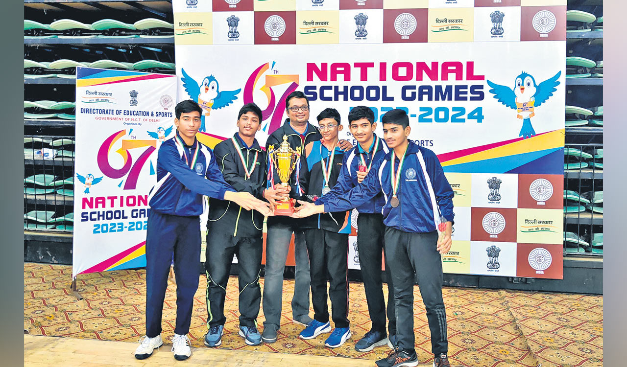 Telangana U-17 team bags bronze in National School Games Table Tennis Championship