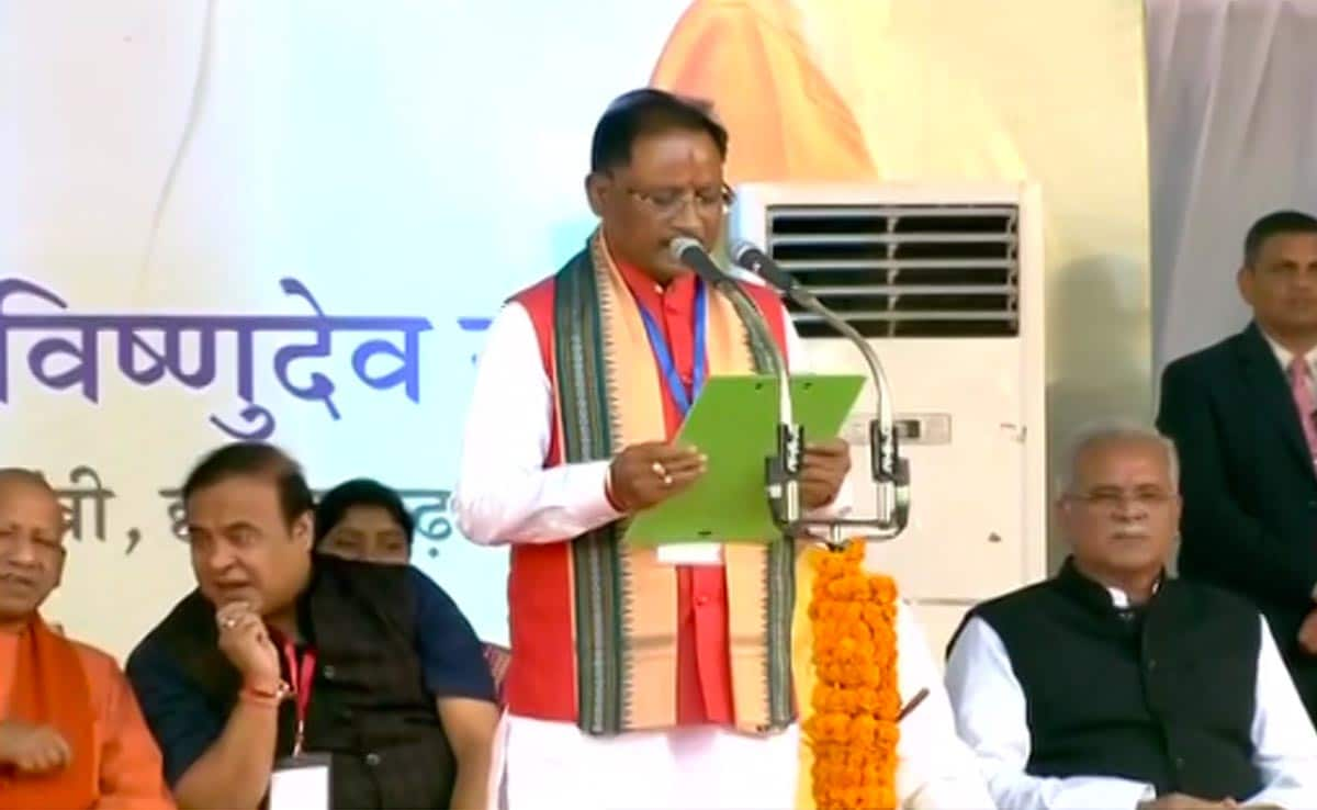 Vishnu Deo Sai Takes Oath As Chhattisgarh Chief Minister