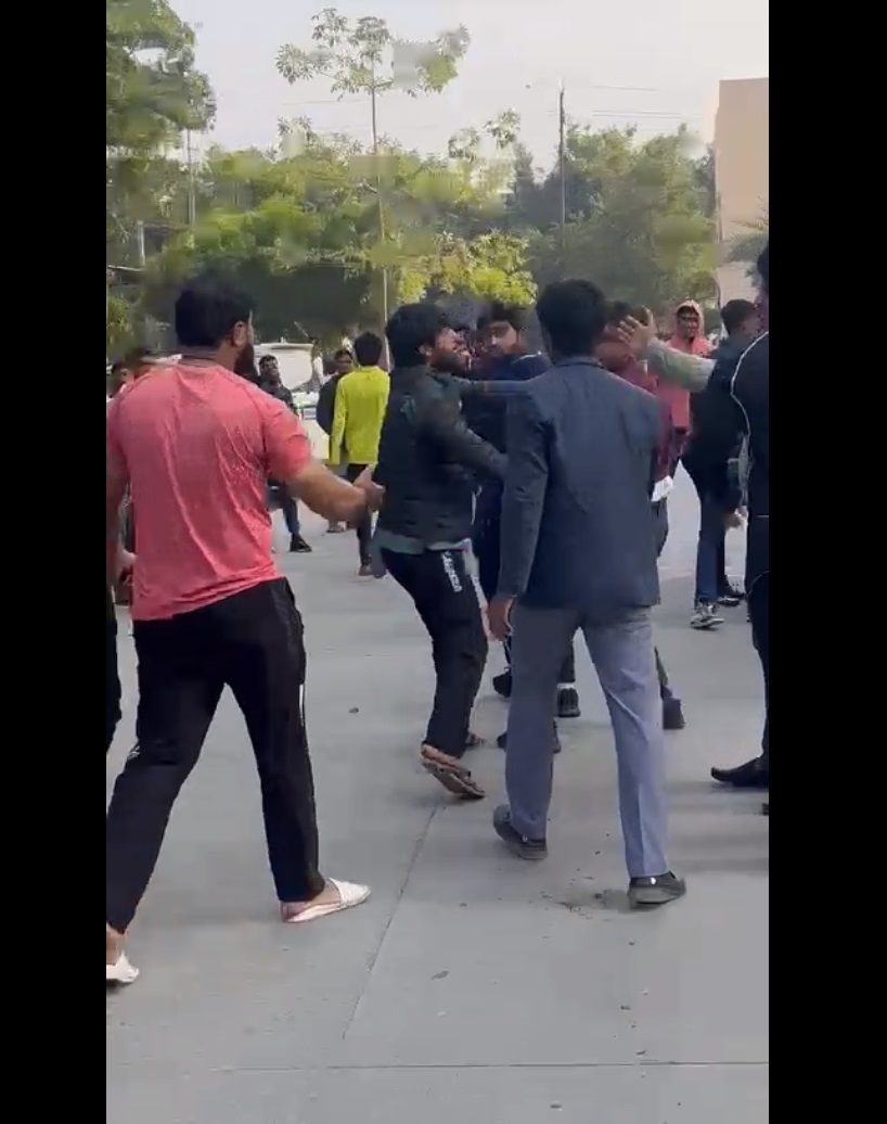 Viral Video: Rival College Groups Fight At Greater Noida Apartment Complex