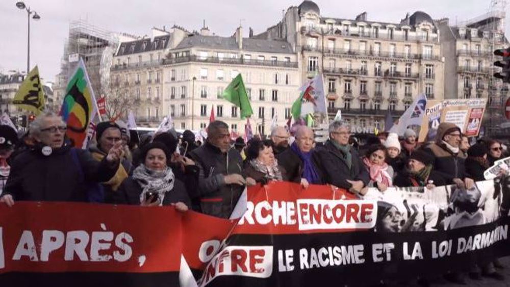 'March for Equality': Hundreds of demonstrators rally against new immigration law in Paris