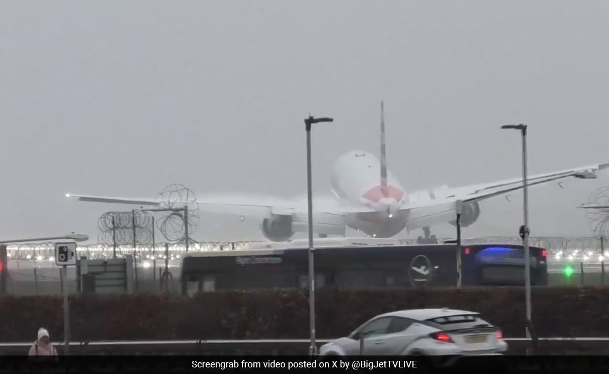 Video: "Insane" Landing At London Airport Amid High Winds