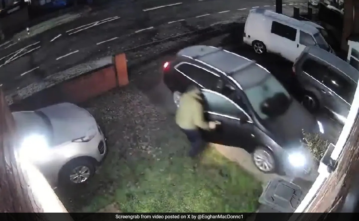 Video: Car Thief Rams Owner Into Wall, Smashes Door While Speeding Away