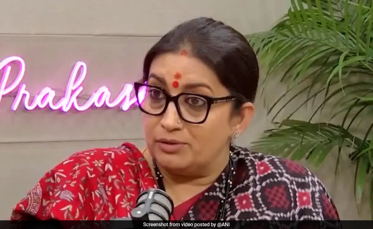 Video: Minister Smriti Irani Opens Up About Miscarriage On TV Set