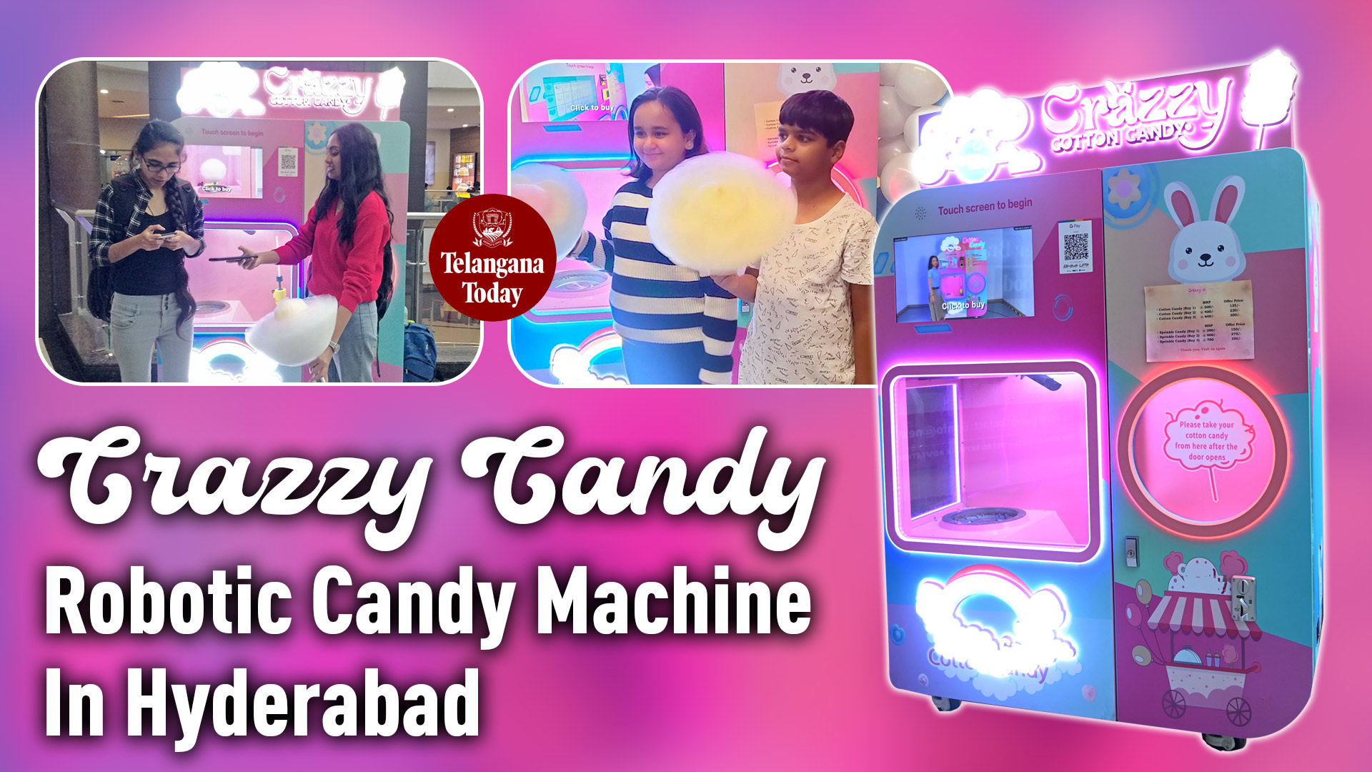 Crazzy Candy: Robotic Candy Vending Machine In Hyderabad | Punjagutta Next Galleria Mall, Hyderabad