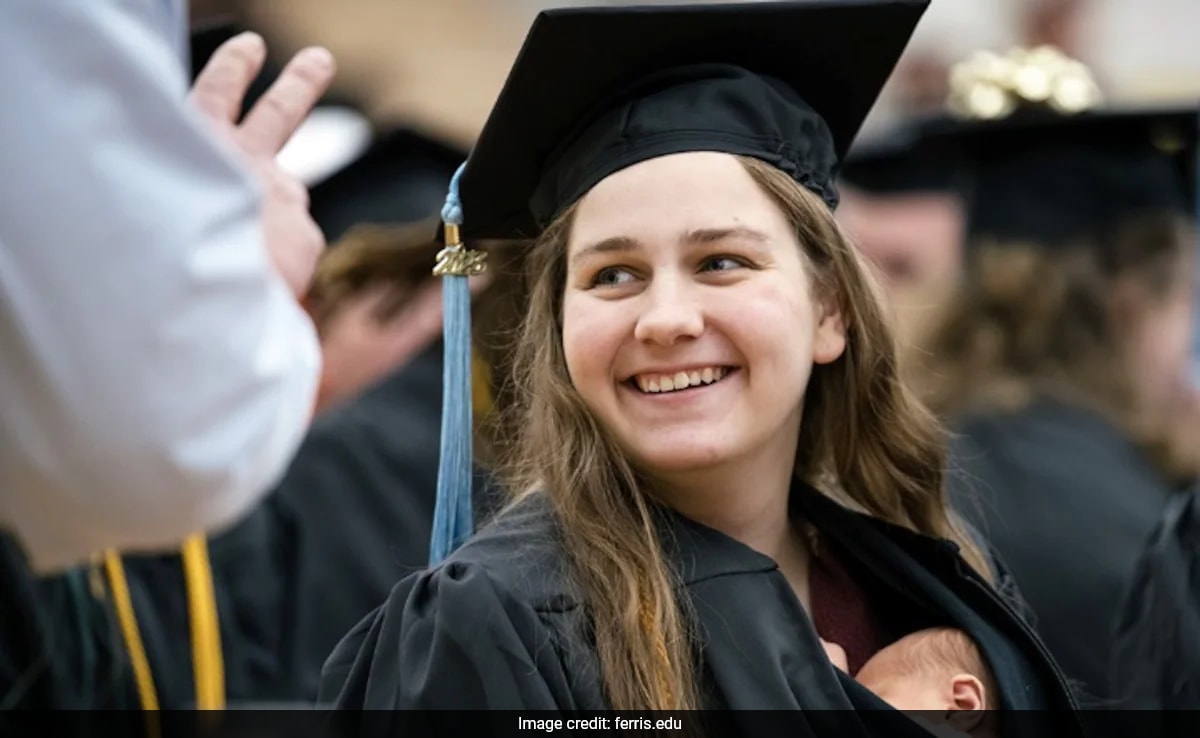 US Woman Brings Baby To Graduation Ceremony: "Worked Hard For This Degree"