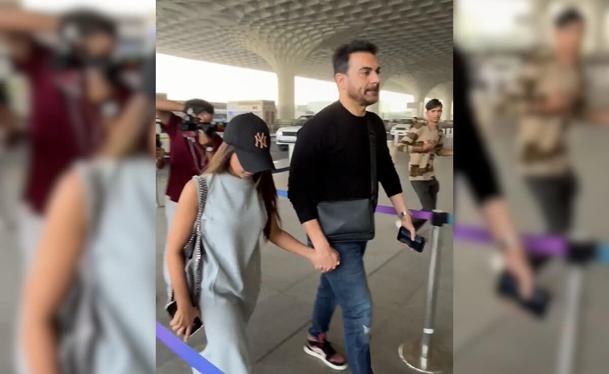 Newlyweds Arbaaz And Shura Khan Fly Out For Holidays