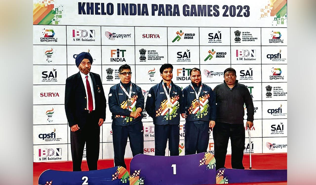 Telangana’s Hitesh finishes runner-up at Khelo India Para Table Tennis Games