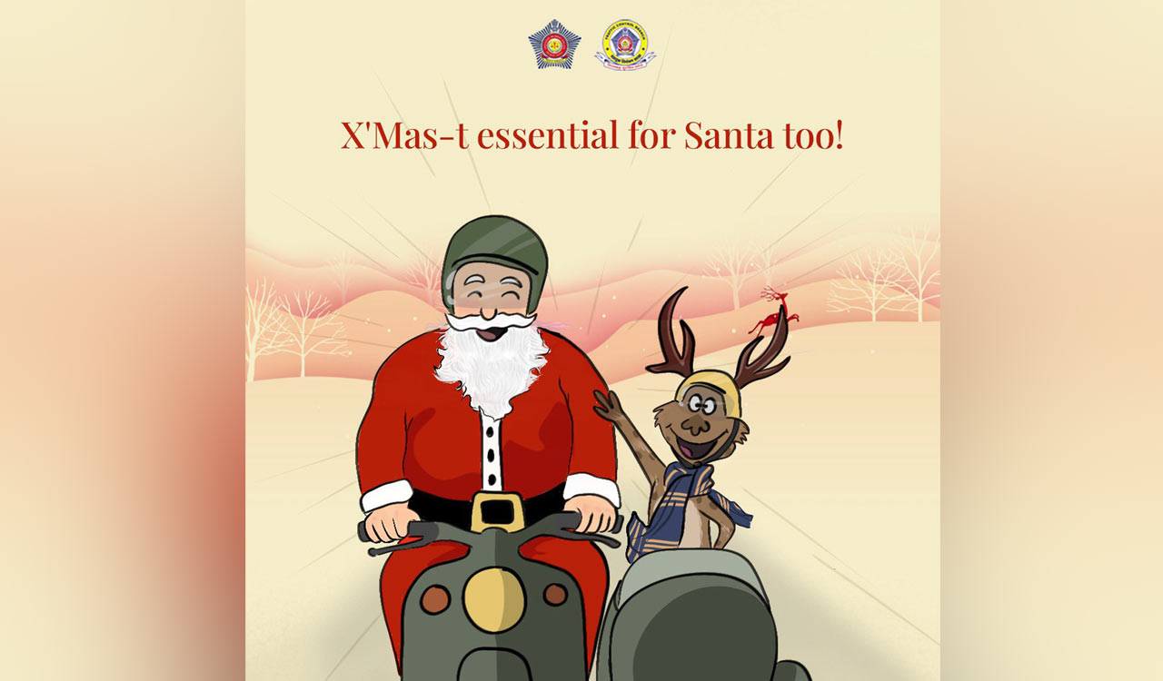 Ho Ho Ho! Mumbai Traffic Police’s Merry X-Mas greetings wow citizens