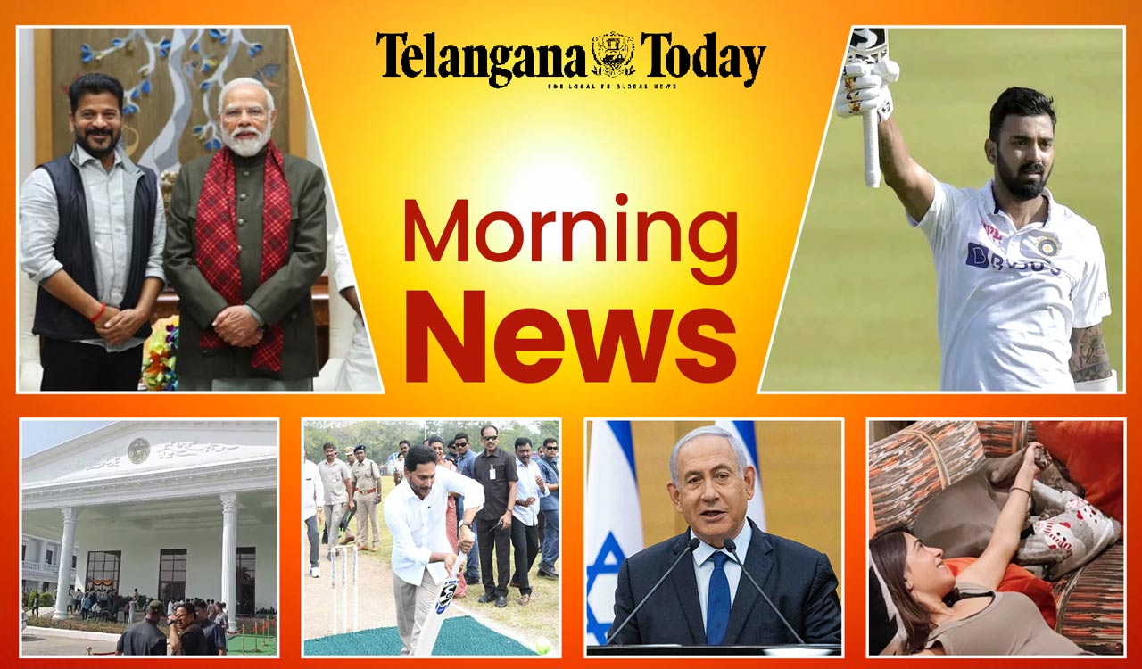 Morning News: Revanth Reddy-Modi Meeting, IND vs SA Test, Aadudam Andhra Sports Event