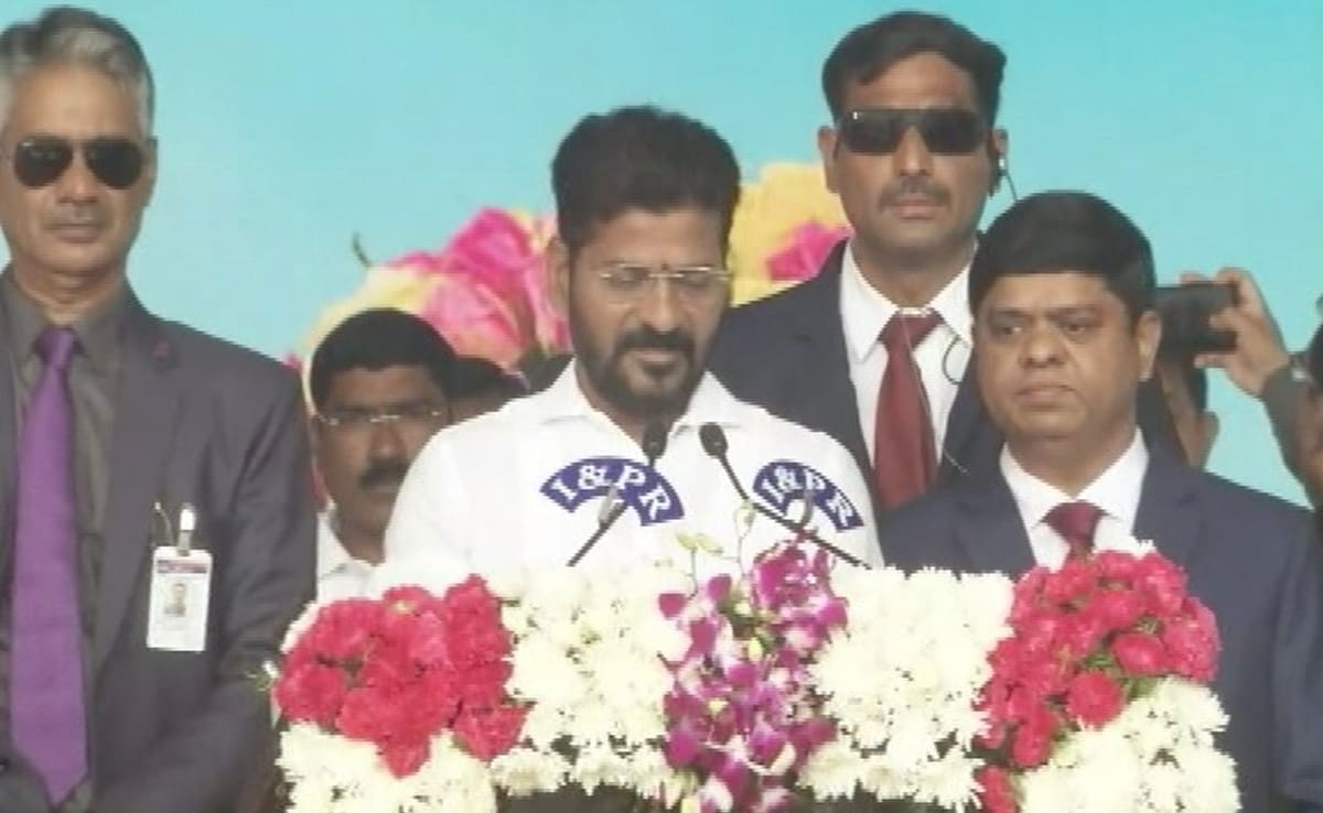 Revanth Reddy Takes Oath As Telangana Chief Minister, Gandhis On Stage