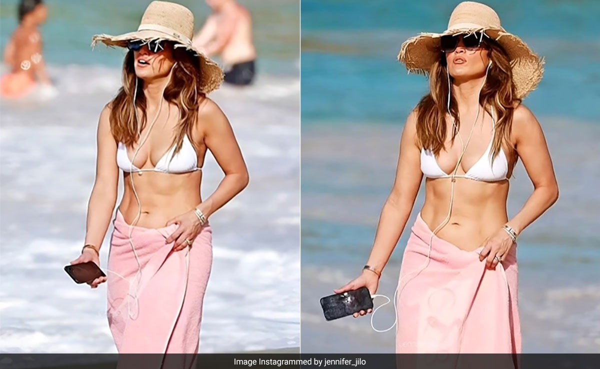 Thanks To Jennifer Lopez In A White Swim Set, It Looks Like A Happy New Year Already