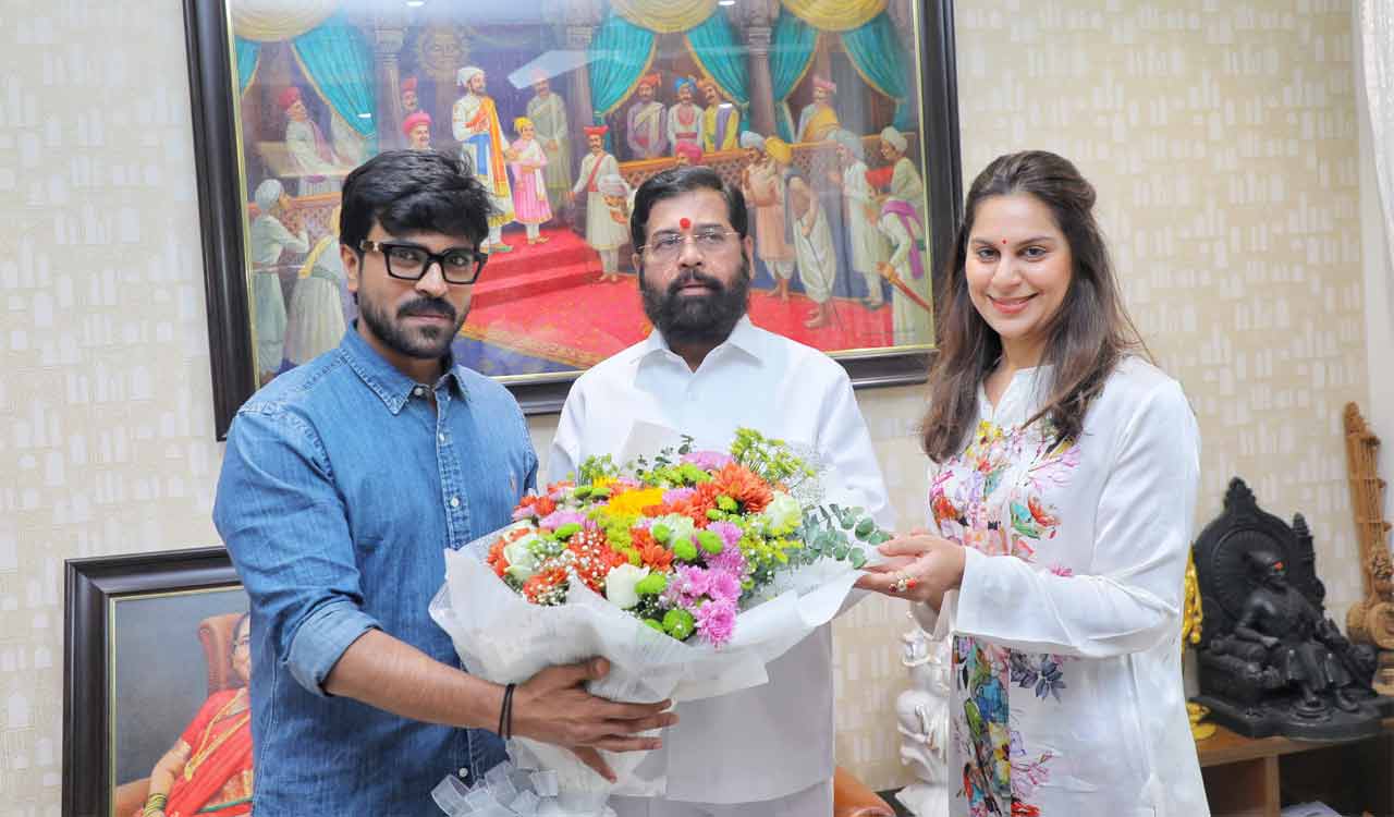 Ram Charan and Upasana meet Maharashtra’s CM Eknath Shinde