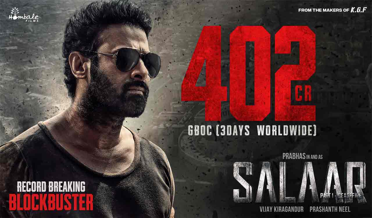 Prabhas-starrer ‘Salaar’ surpasses 402 cr worldwide in three days