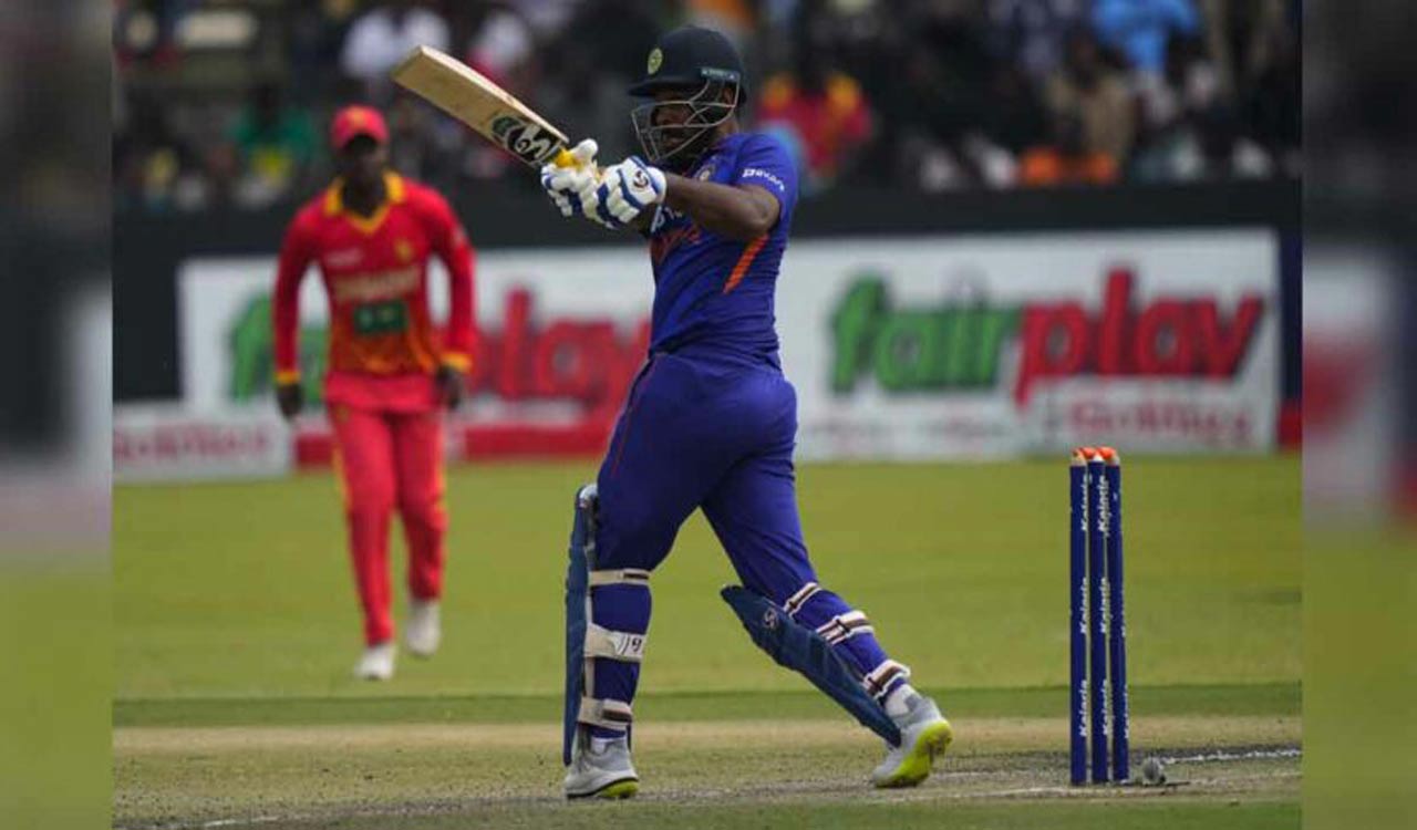 Sanju Samson scores his maiden century in ODIs