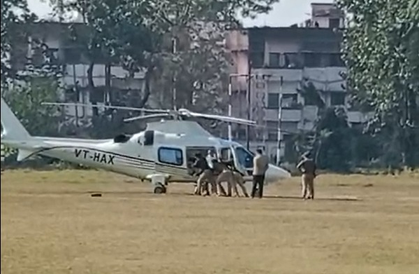 Pushkar Dhami Suffers Security Scare, Chopper's Wheel Stuck On Helipad