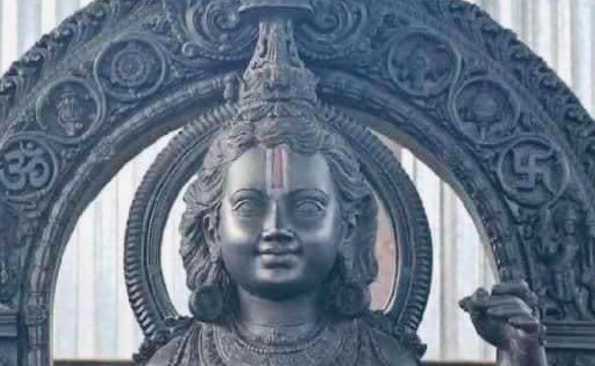 Ram Lalla Idol's Face Revealed Ahead Of Grand Ayodhya Temple Event