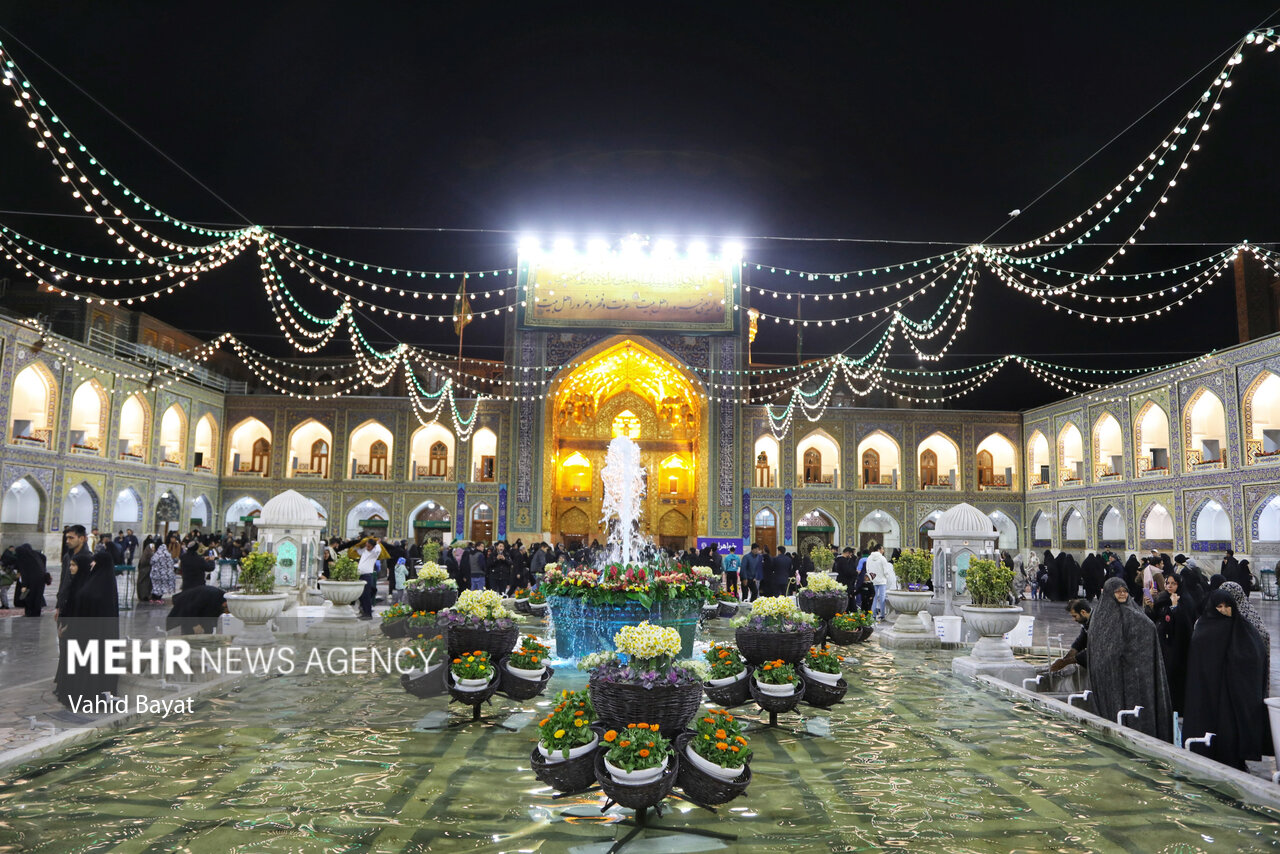 Imam Reza holy shrine on birthday anniv. of Hazrat Zahra (SA)