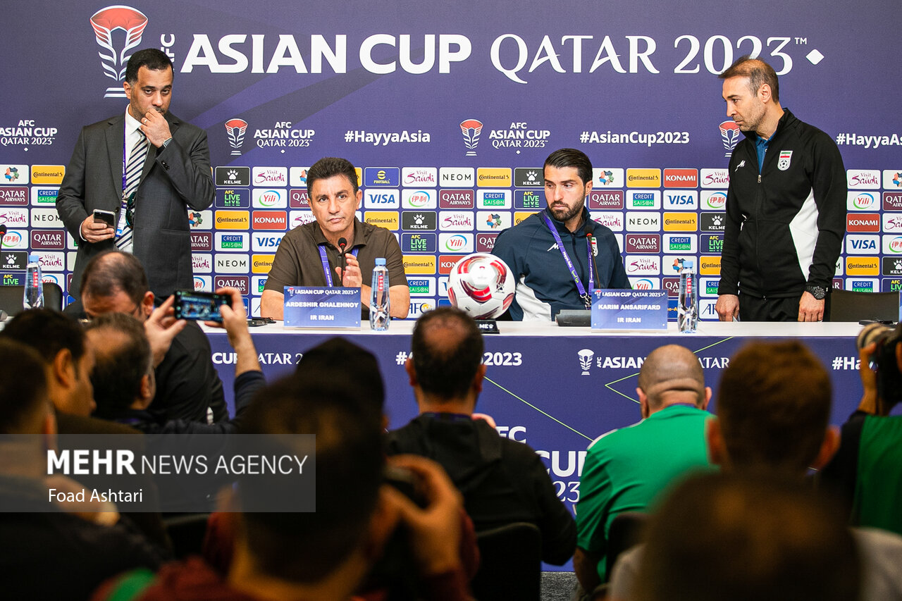 Iran soccer team presser ahead of match vs Palestine