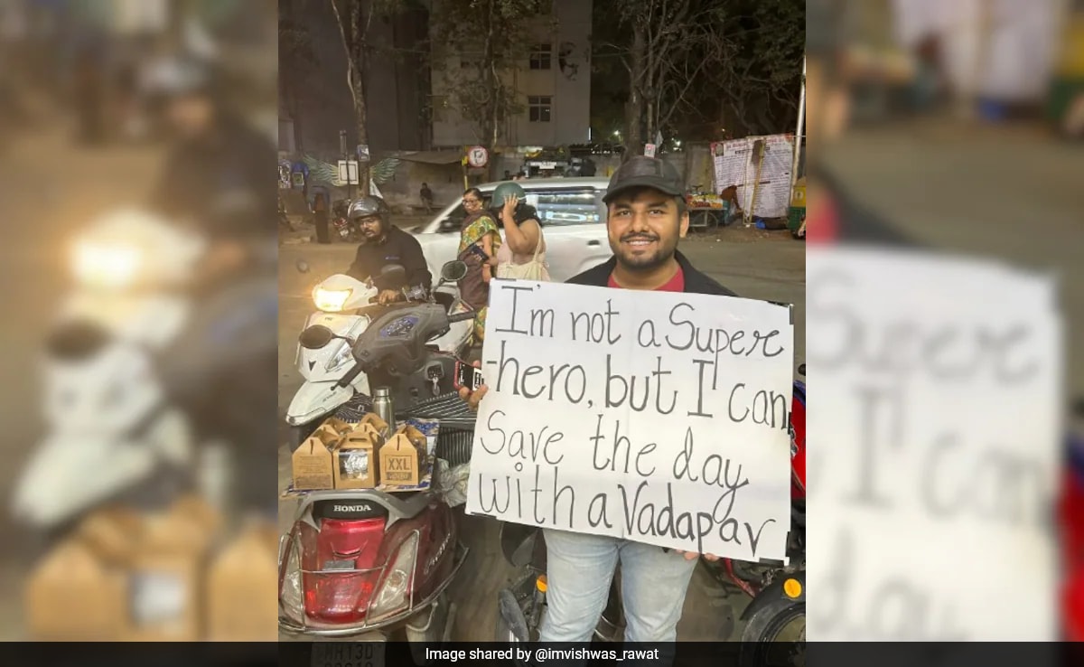 "Peak Bengaluru": Man Shares Photo Of Architect-Turned-Vada Pav Seller