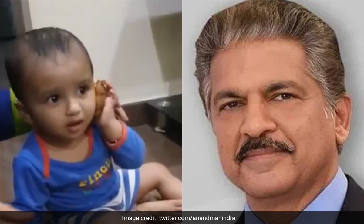 ''Oh No'': Anand Mahindra Shares Video Of A Child Confusing Food For Phone