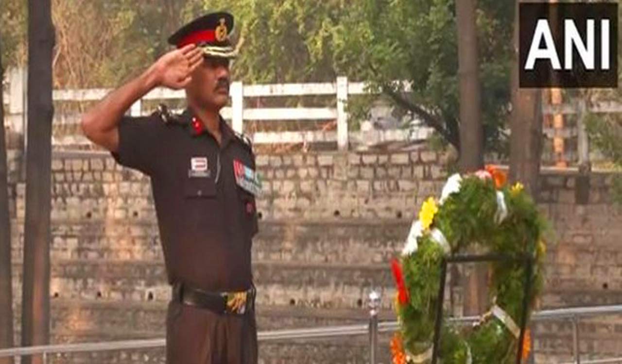 76th Army Day: Wreath-laying at EME War Memorial in Secunderabad