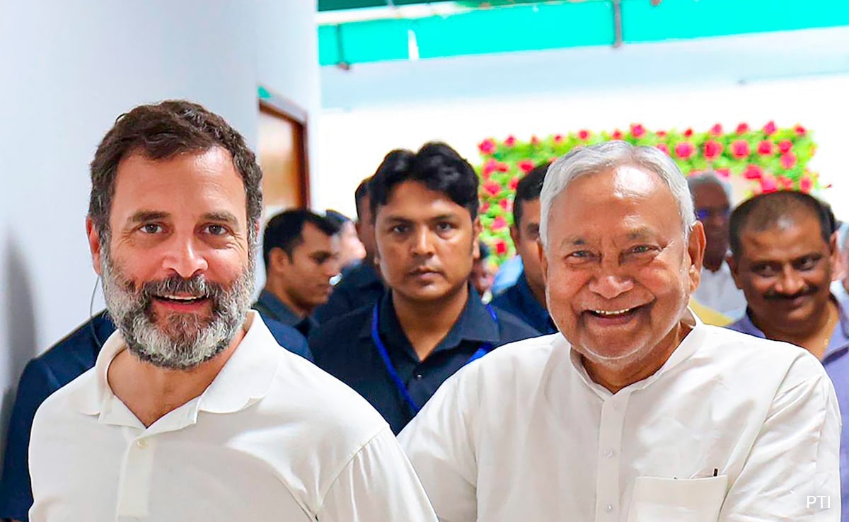 Nitish Kumar Jabs Rahul Gandhi On Caste Count: "I Did It, He Claims Credit"