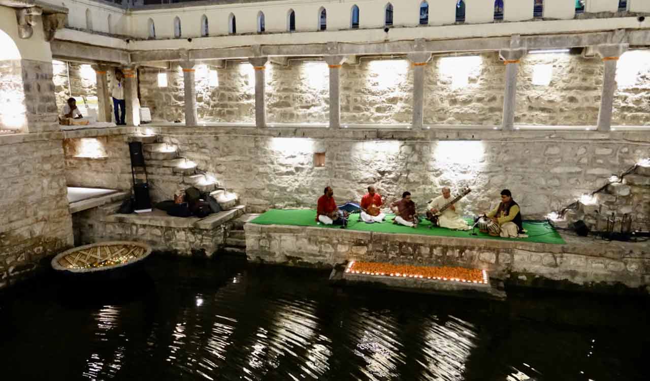 Hyderabad: Jugalbandi Music Performance held at Bansilalpet Stepwell