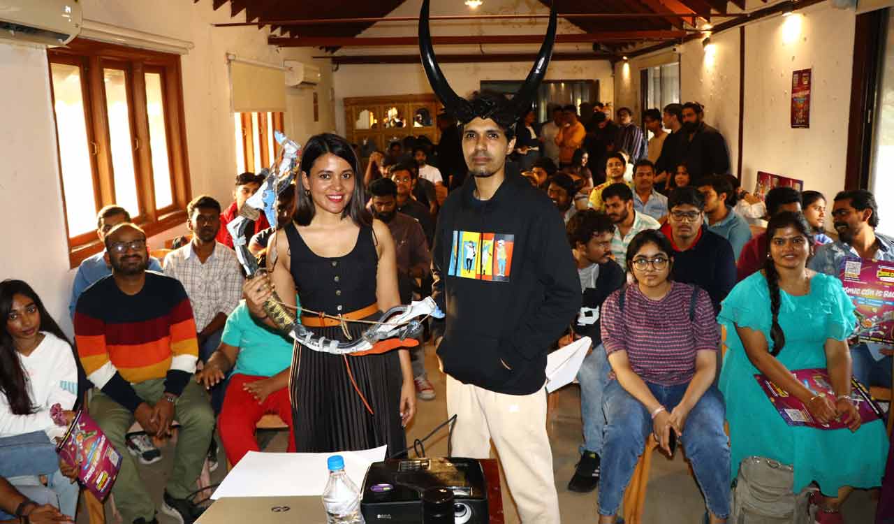 Cosplay workshop ahead of Hyderabad Comic Con 2024 held