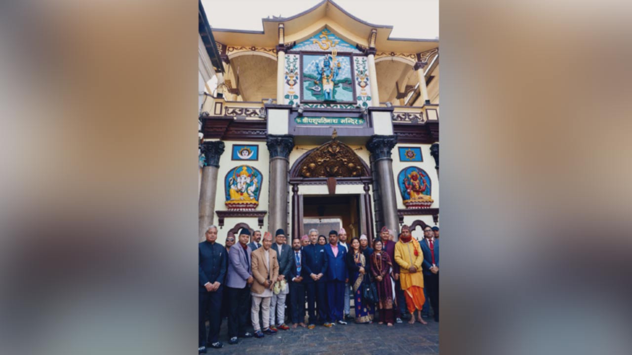 EAM Jaishankar offers prayers at Pashupatinath Temple in Kathmandu