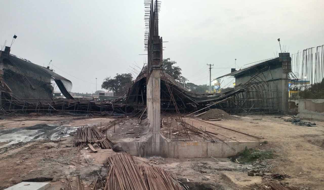 Bridge being constructed by Adani-linked firm collapses in Khammam