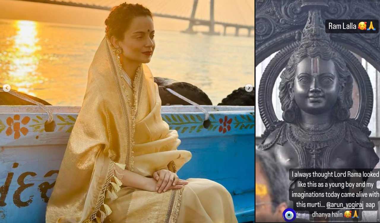 Kangana lauds Ram Lalla sculptor Arun Yogiraj