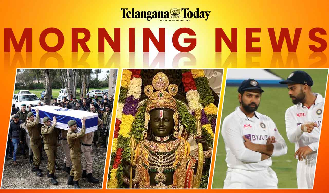 Morning News Today: Ayodhya Ram Mandir Rush, Israel-Hamas War, ICC Awards 2023