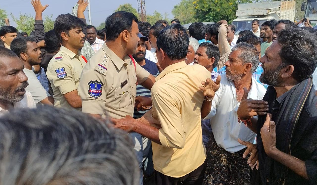 Over 30 protesters booked for damaging property of ethanol factory, assaulting cops