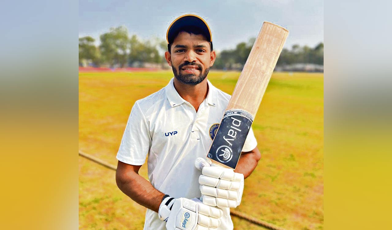 CK Nayudu Trophy: Hyderabad’s Himateja hits 299 in drawn match against Baroda