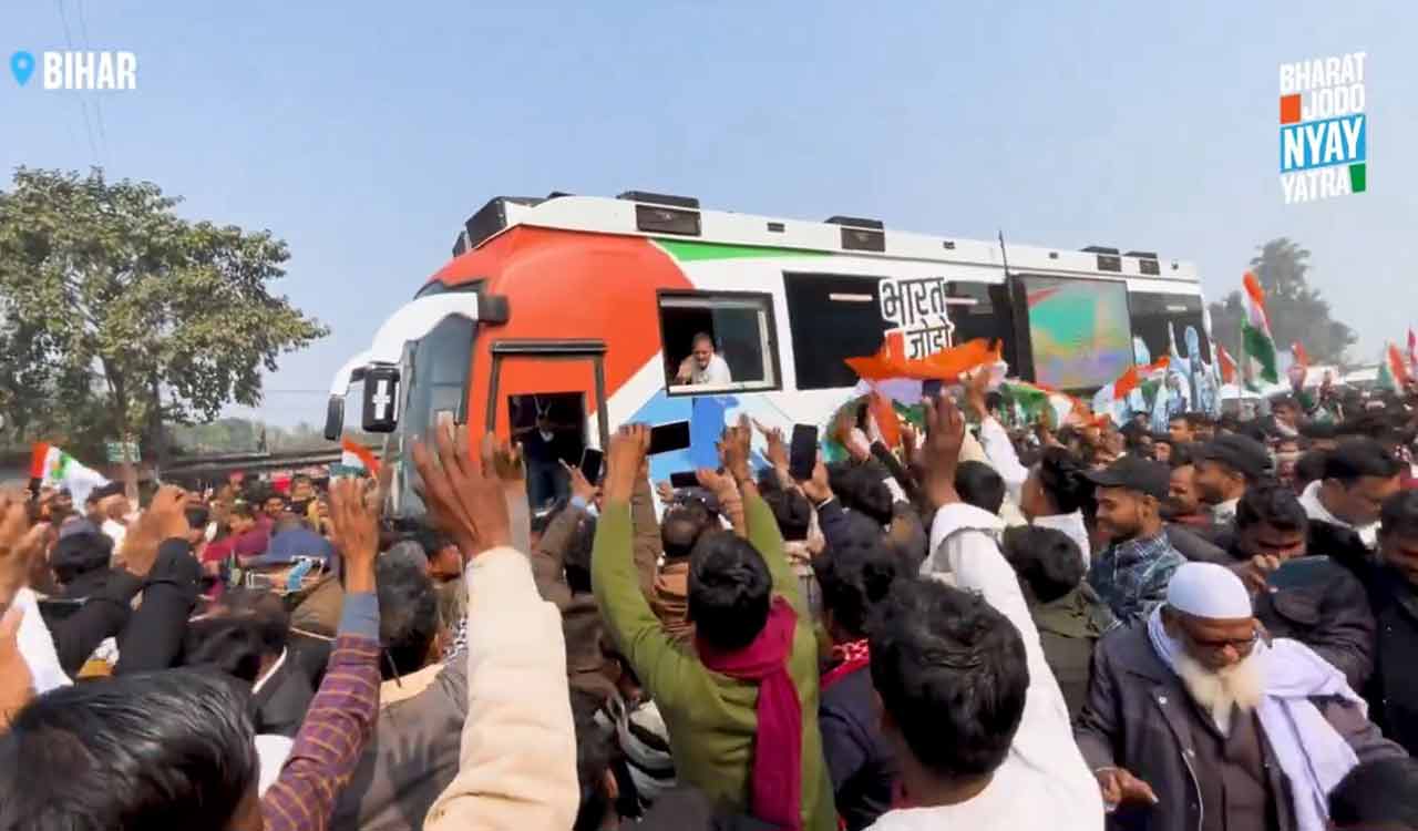 Rahul Gandhi’s Bharat Jodo Nyay Yatra enters Bihar