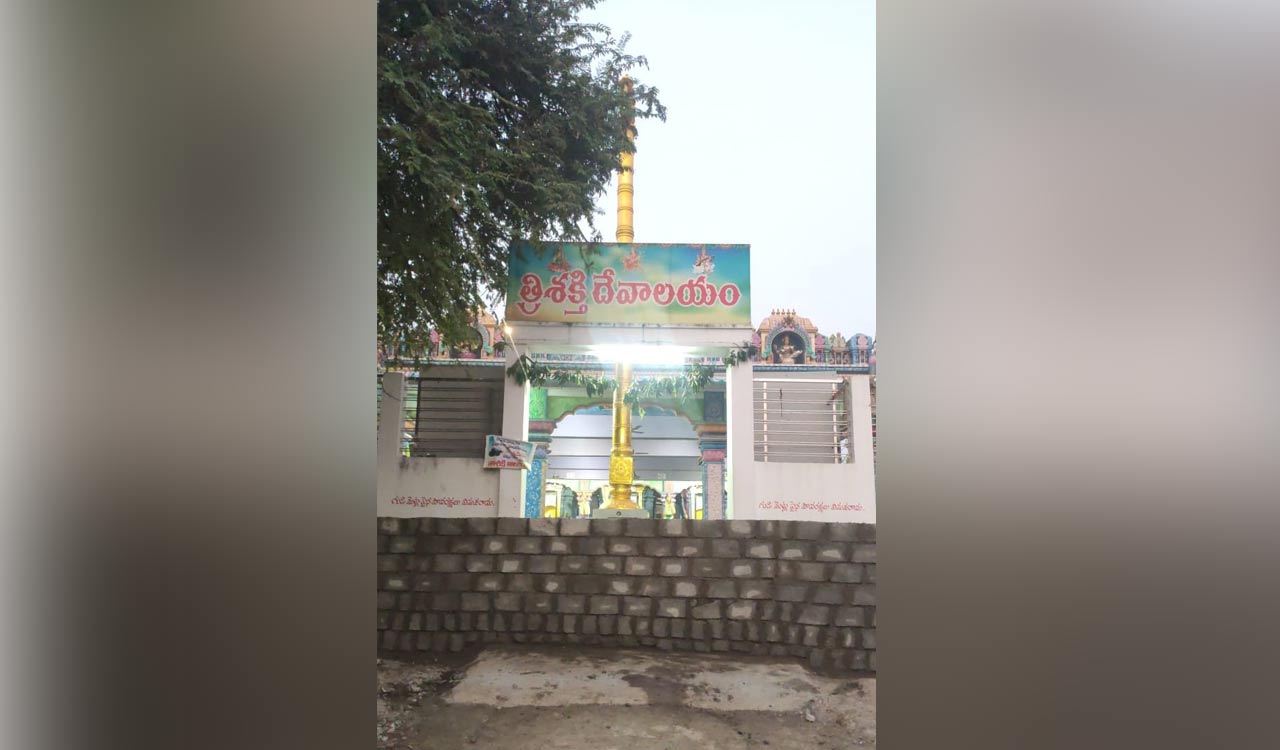 Construction of wall closing temple entry becomes controversy in Metpalli