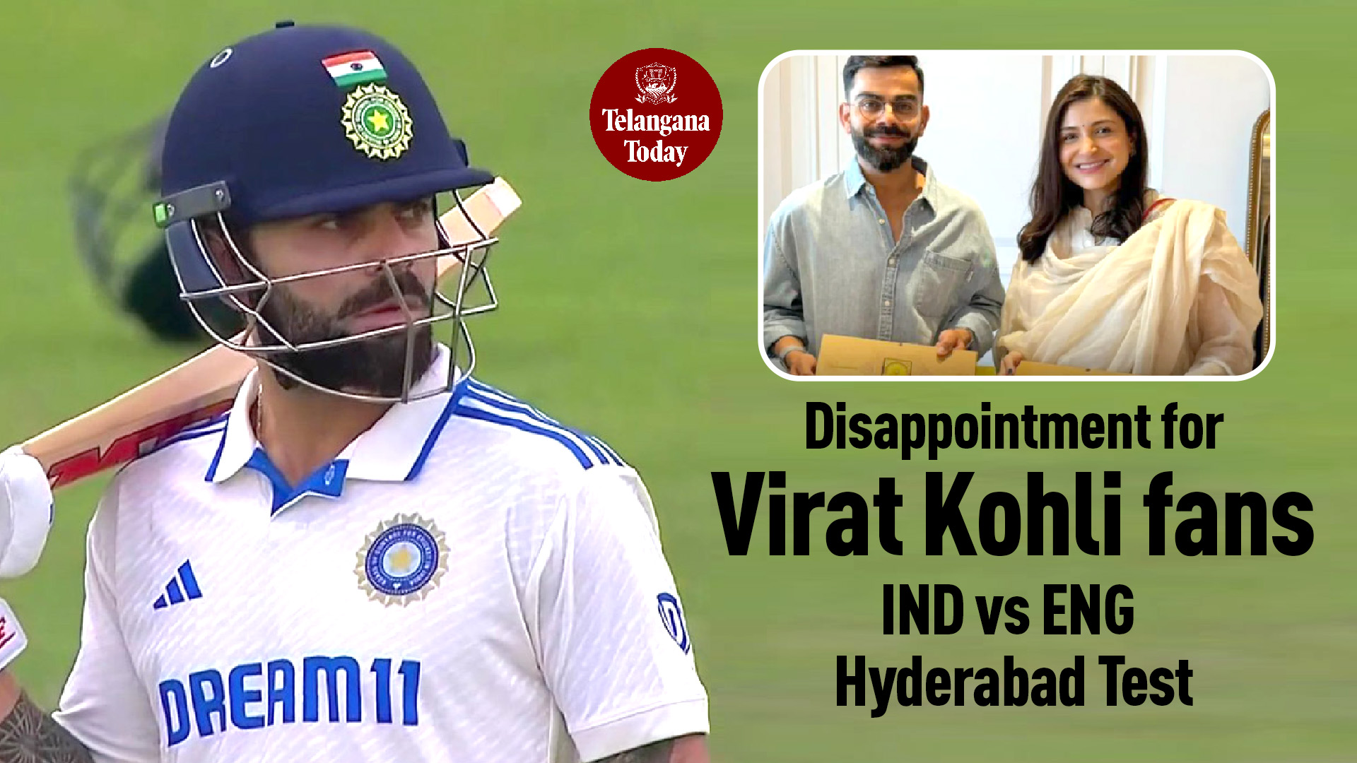 India vs England Test in Hyderabad: Virat Kohli misses the match | Hyderabad News