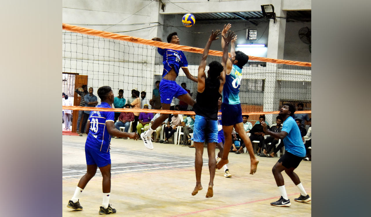 Volleyball tournament: Sports School down Gymkhana