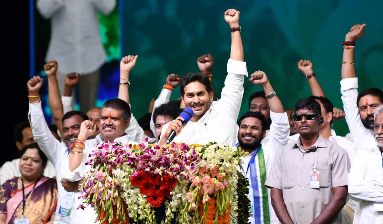 AP CM Jagan sounds poll bugle, says target is 100 per cent Assembly, Lok Sabha seats in state