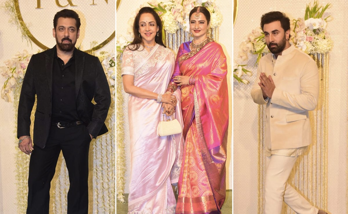 Salman, Ranbir, Rekha-Hema Malini And Others At Ira Khan's Reception