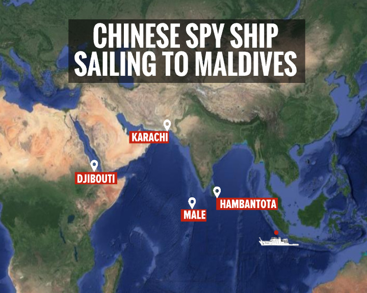 Amid India-Maldives Diplomatic Strain, Chinese Spy Ship Heads To Male