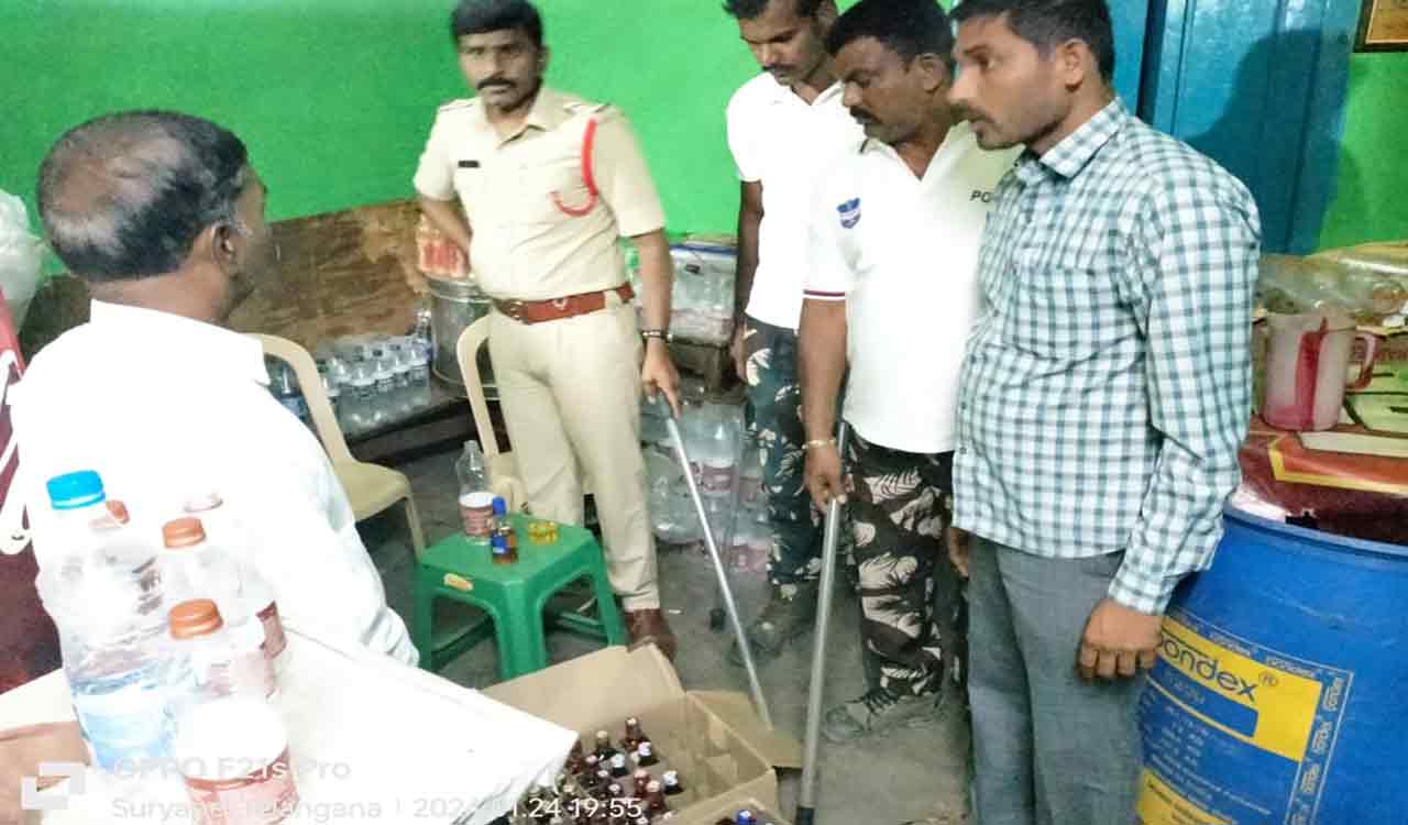 Suryapet: Eleven dhaba owners booked for selling liquor