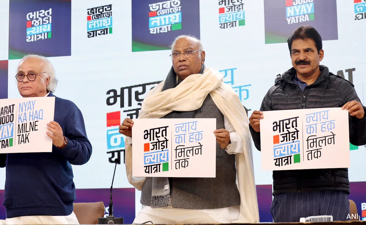 Congress Reveals Slogan, Logo For 'Bharat Jodo Nyay Yatra'