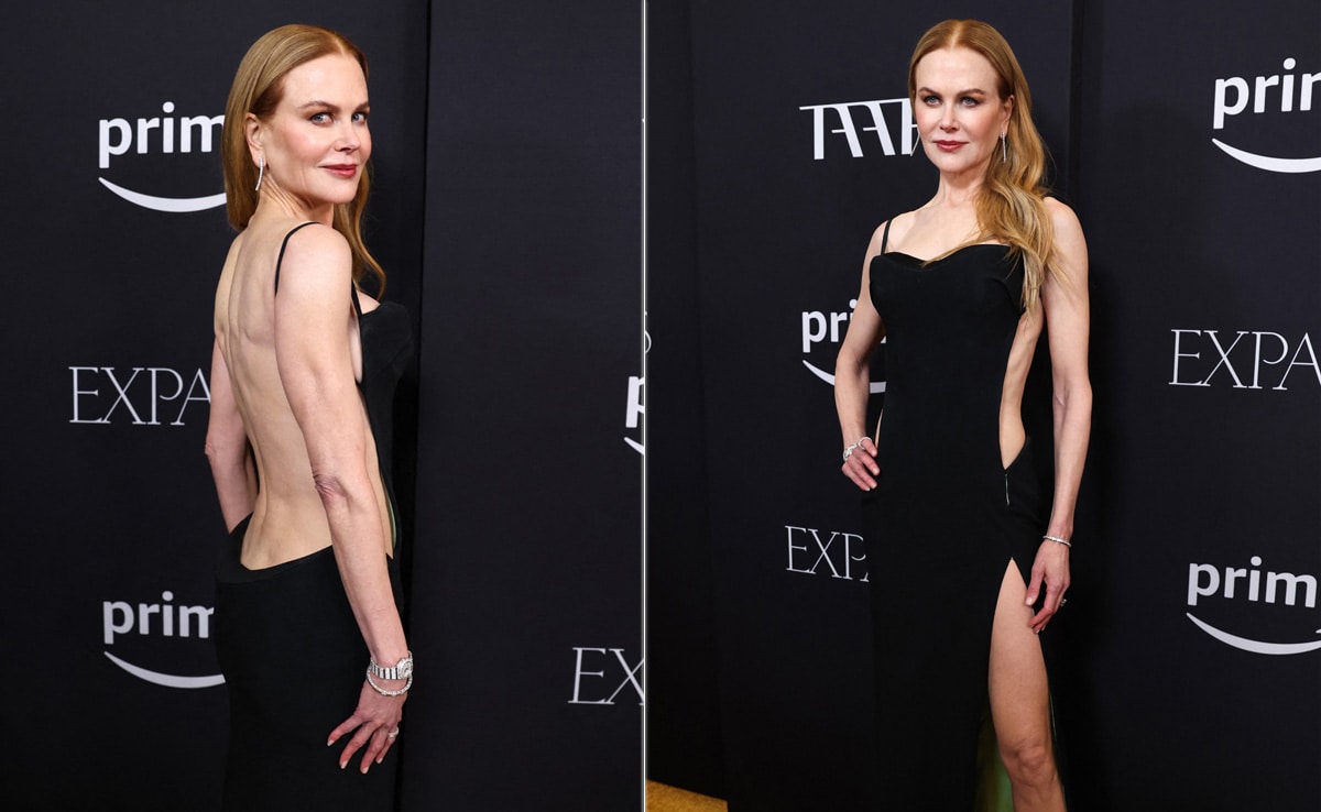 Nicole Kidman's Backless Black Gown Has Risque Written All Over It