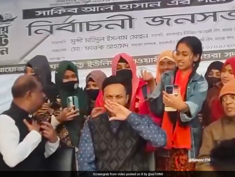 Viral: Shakib Yawns During Election Campaign As Youngsters Click Selfie