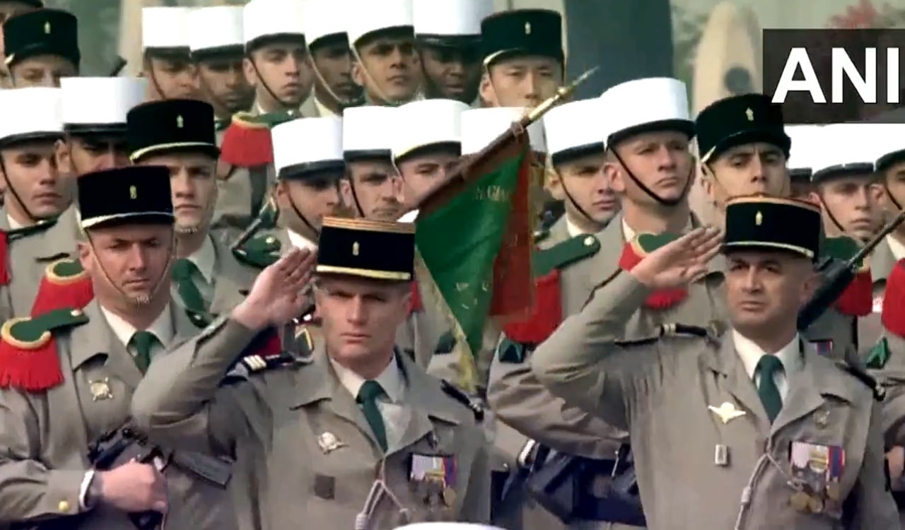 Watch: French contingent participates in 75th Republic Day Parade in New Delhi